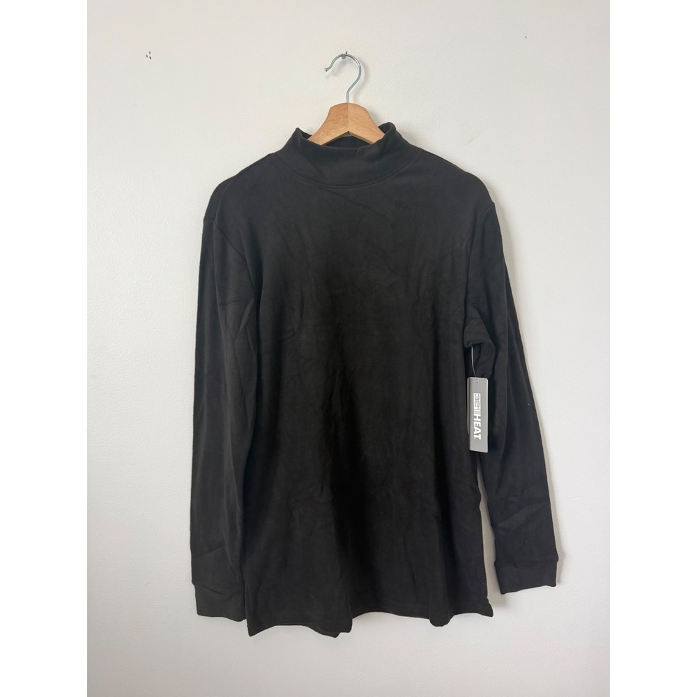 32 Degrees Men's Mock Neck Long Sleeve Shirt – Black – Size Large – NWT